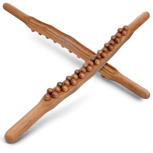 Gua sha bâton bois - en, avec