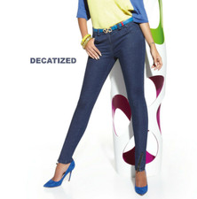 Jegging Femme Legging jean Pantalon slim moulant - Bas Bleu NATALIE - Taille L