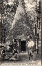 75 PARIS - exposition coloniale 1907, une hutte canaque