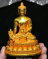 3.9'' Bronze Or Bouddhisme