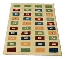 Oriental Noué à la Main Persan Gabbeh 140 X 98 CM Inutilisé Moderne Pont Neuf