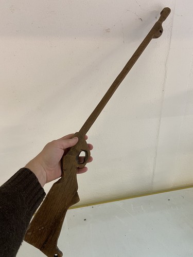 Jouet ancien bois fusil art - jouet, en
