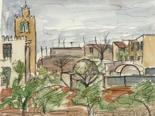 Aquarelle Orientaliste La