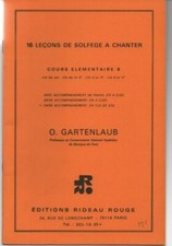 16 leçons de solfège à chanter cours élémentaire B GARTENLAUB 