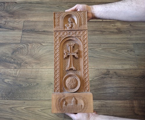 Armenian wooden khachfar - wooden,