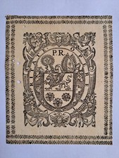 EX LIBRIS ARMORIE PIERRE RICHARDOT / ABBE / LUXEMBOURG / XVI - XVII E SIECLE