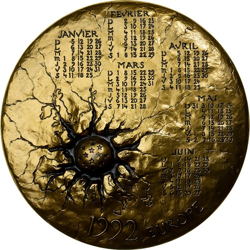 France médaille calendrier - médaille,,
