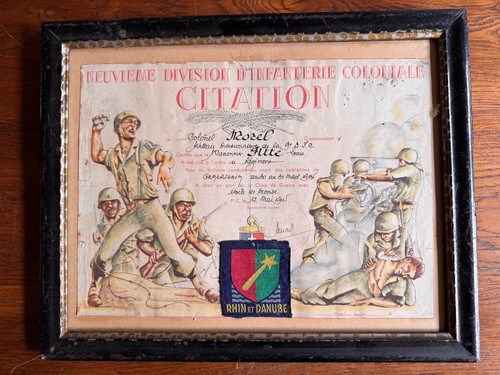 France brevet citation la - À,