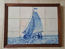 Voilier , Tableau en azulejos