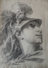 Dessin Ancien Crayon Noir