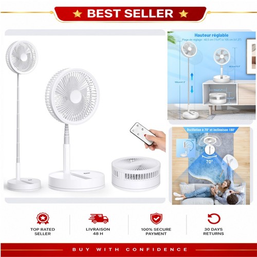 Ventilateur sur pied oscillant - ventilateur,