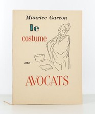 GARÇON (Maurice) - Le costume