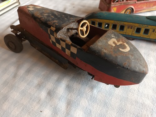 Lot jouets anciens tole - lot,