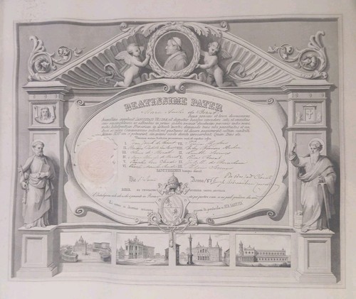 1866 vatican papal - papal, indulgence