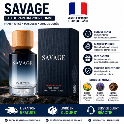 Parfum homme 50ml eau - eau, de