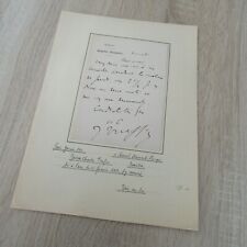 LETTRE AUTOGRAPHE JULES