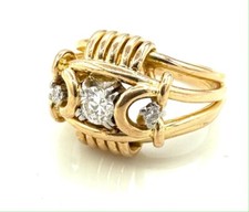 MAGNIFIQUE BAGUE OR 18 CARATS