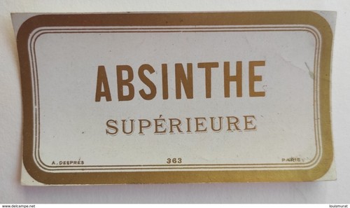 étiquette ancienne absinthe - étiquette,