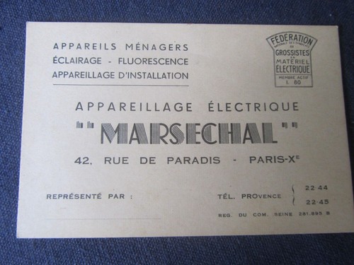 Ancienne carte visite - carte, de
