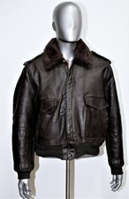 Flight Jacket Vintage 70s fourré SCHOTT IS-674-MS marron Zip Talon taille L 52FR