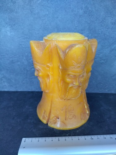 Bougie vintage sculptée
