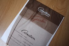 Bas nylon fully fashioned couture stockings vintage marron carnation T2