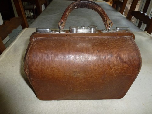 Ancienne sacoche cuir - sacoche, en