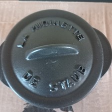 Mini Cocotte Staub en Fonte 10 cm Noir Vintage . modèle Rare La Midinette 