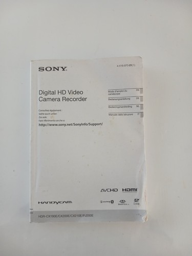 Manuel utilisation sony - manuel, d’utilisation