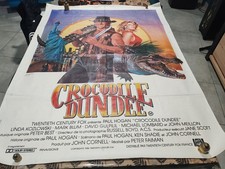  affiche de cinéma crocodile Dundee 120x160 Originale 1987 