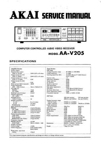 Service manuel instructions - service,