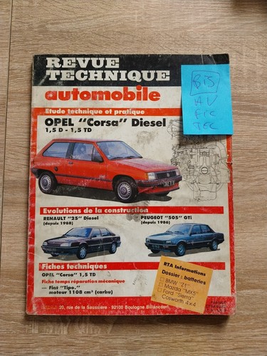 Revue technique opel corsa - technique, 1.5