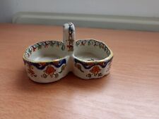 Saleron Salière Poivrière Décor Vieux Rouen Faïencerie Ancien - ⚱️12