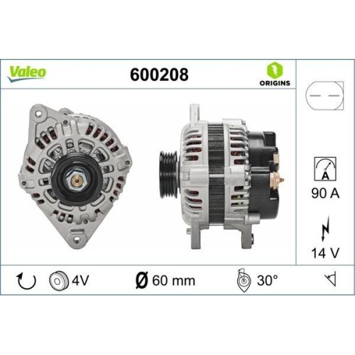 Alternateur valeo 600208 - alternateur,