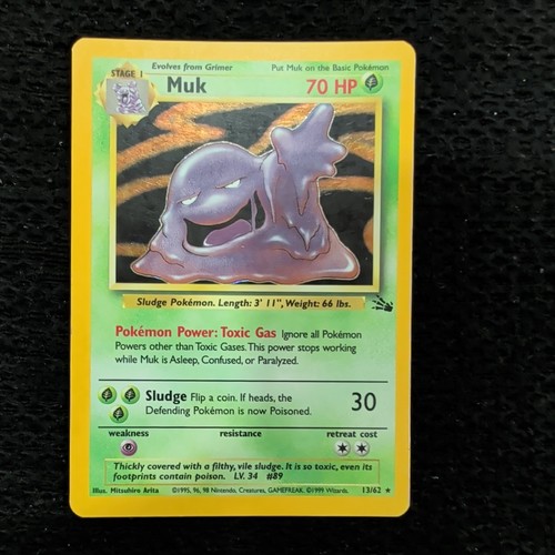 Carte pokémon muk holo - carte, 13/62