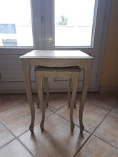 table gigogne  patiné beige 