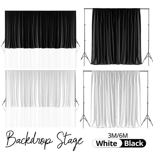 Rideaux drapés fond 3x3m - rideaux,