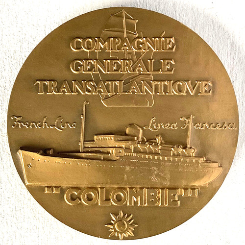 Médaille paquebot colombie - médaille,