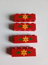 Lego Brique Rouge Fleur