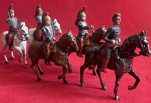 Lot cavaliers anciens plomb - 5,