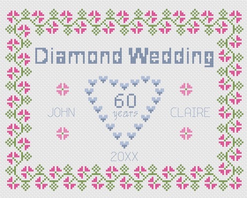 Croix point mariage - point,