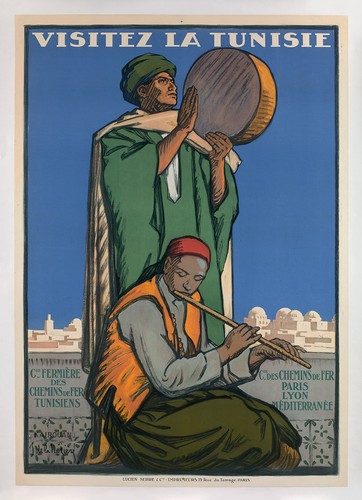 Visitez tunisie plm affiche - tunisie,