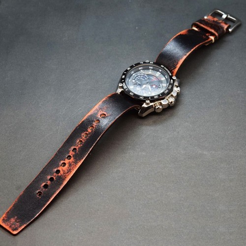 Bracelet montre cuir - bracelet, en