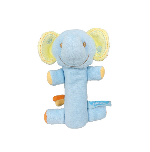 Peluche doudou éléphant bleu
