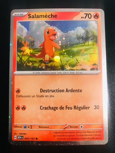 Carte pokémon salamèche - pokémon,