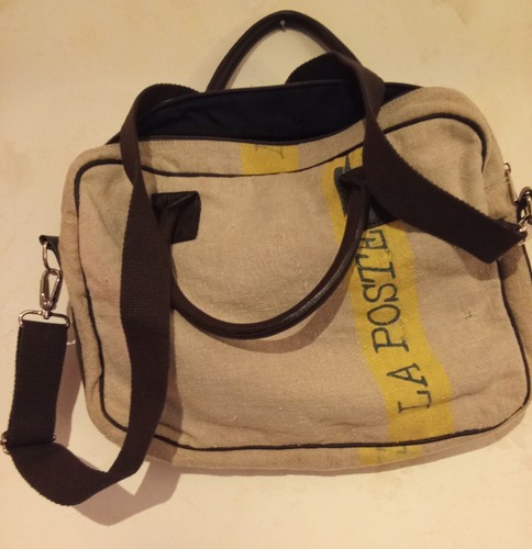Besace toile ancien - besace,