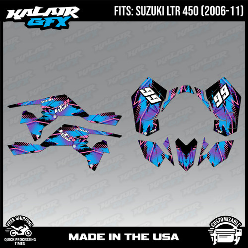 Graphics kit for suzuki - graphics, atv