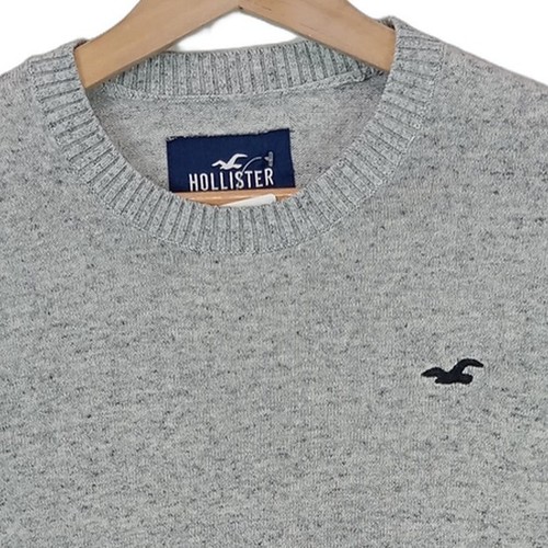 Hollister pull homme gris logo - homme,