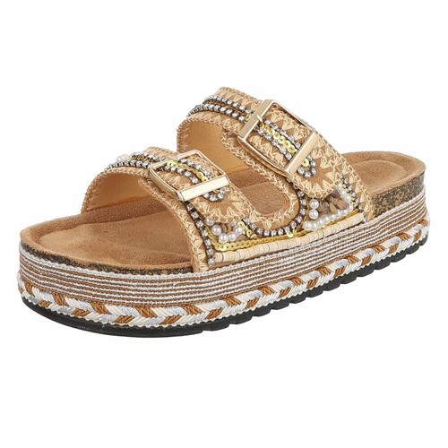 Paire sandales compensées - de,