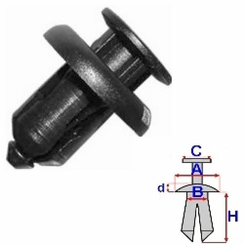 Rivet pour honda frv - pour,